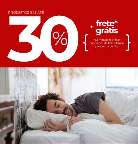 Produtos em até 30% e frete grátis