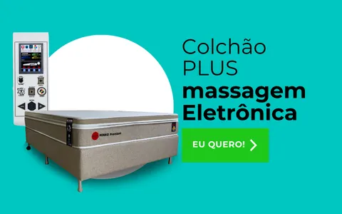 Colchão Plus com massagem eletrônica